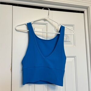 Lululemon Athletica Vibrant Blue Crop Top
